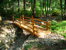 Bridge over the garden path