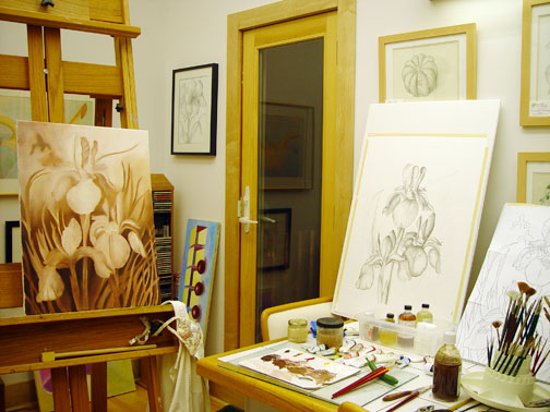Mary Ahern Painting Studio
