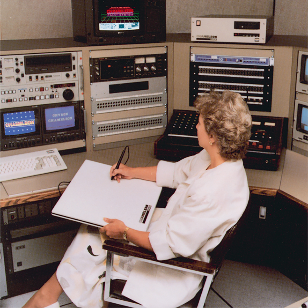 1986 Mary Ahern sells the Chyron Chameleon