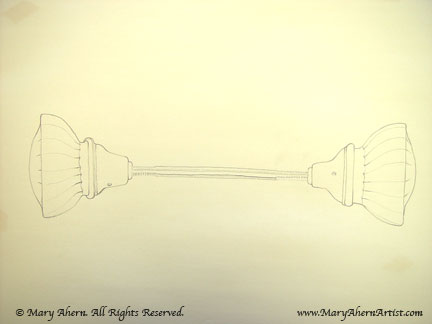 Door knob drawing from my home in Queens Village