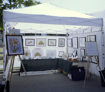 Westhampton Beach Art Festival, August 2004 with the artist, Mary Ahern