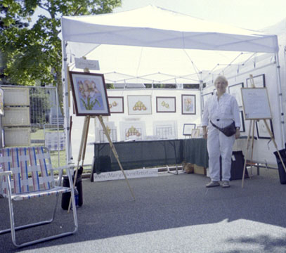2004-08 Westhampton Beach Art Festival with the artist, Mary Ahern